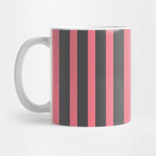 Achaicus | Pink and Gray Stripes Pattern Mug